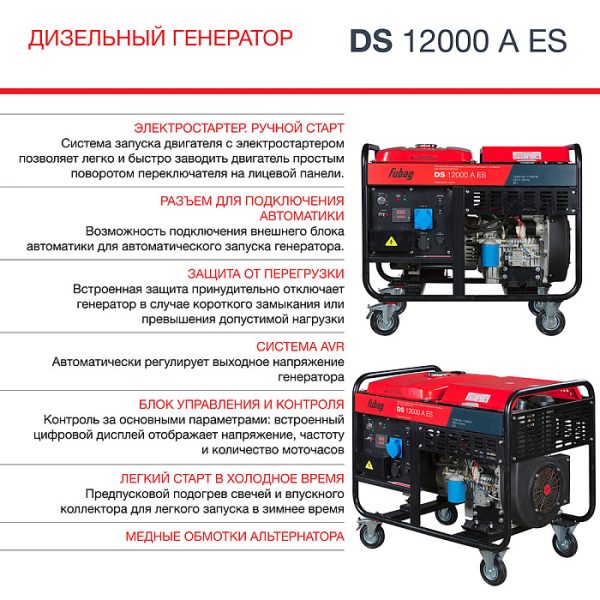 Электростанция дизельная DS 12000 A ES — изображение 8