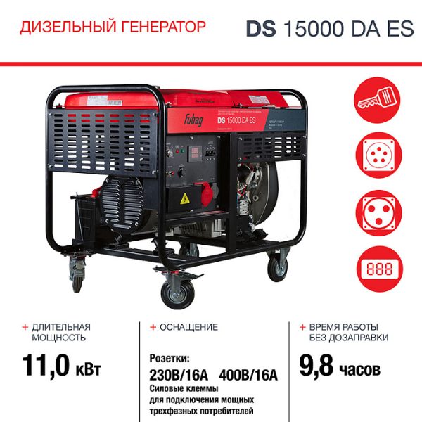 Электростанция дизельная DS 15000 DA ES — изображение 7