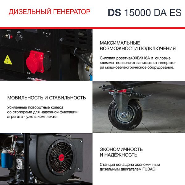 Электростанция дизельная DS 15000 DA ES — изображение 9
