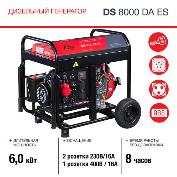 Электростанция дизельная DS 8000 DA ES — изображение 6