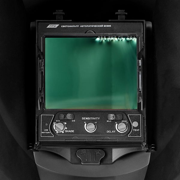 Маска сварщика хамелеон ПТК SK600 SUPER VISION, синяя — изображение 3