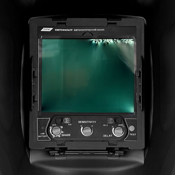 Маска сварщика хамелеон F10 (SK600 TC) чёрная — изображение 3