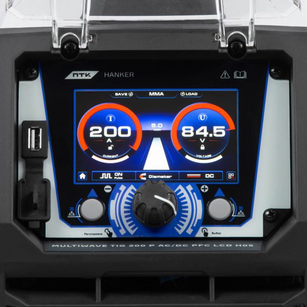 ПТК HANKER MULTIWAVE TIG 200 P AC/DC PFC LCD H05 — изображение 3