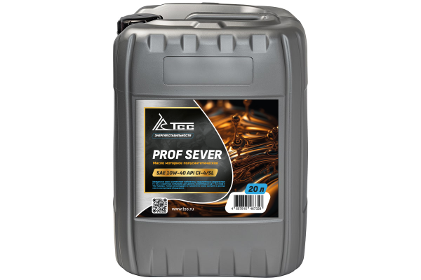 Масло моторное полусинтетическое ТСС Проф Север SAE 10W40 CI-4 канистра 20л/Motor oil 20liter can
