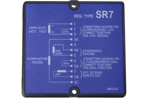 Регулятор напряжения Mecc Alte SR7-2G /SR7-2G AVR — изображение 2