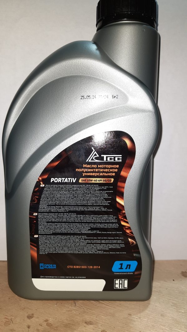 Масло моторное полусинтетическое универсальное SAE 10W-40, API SG/CD (4T-ASPECT, канистра 1л/ Motor oil 1liter can) — изображение 3