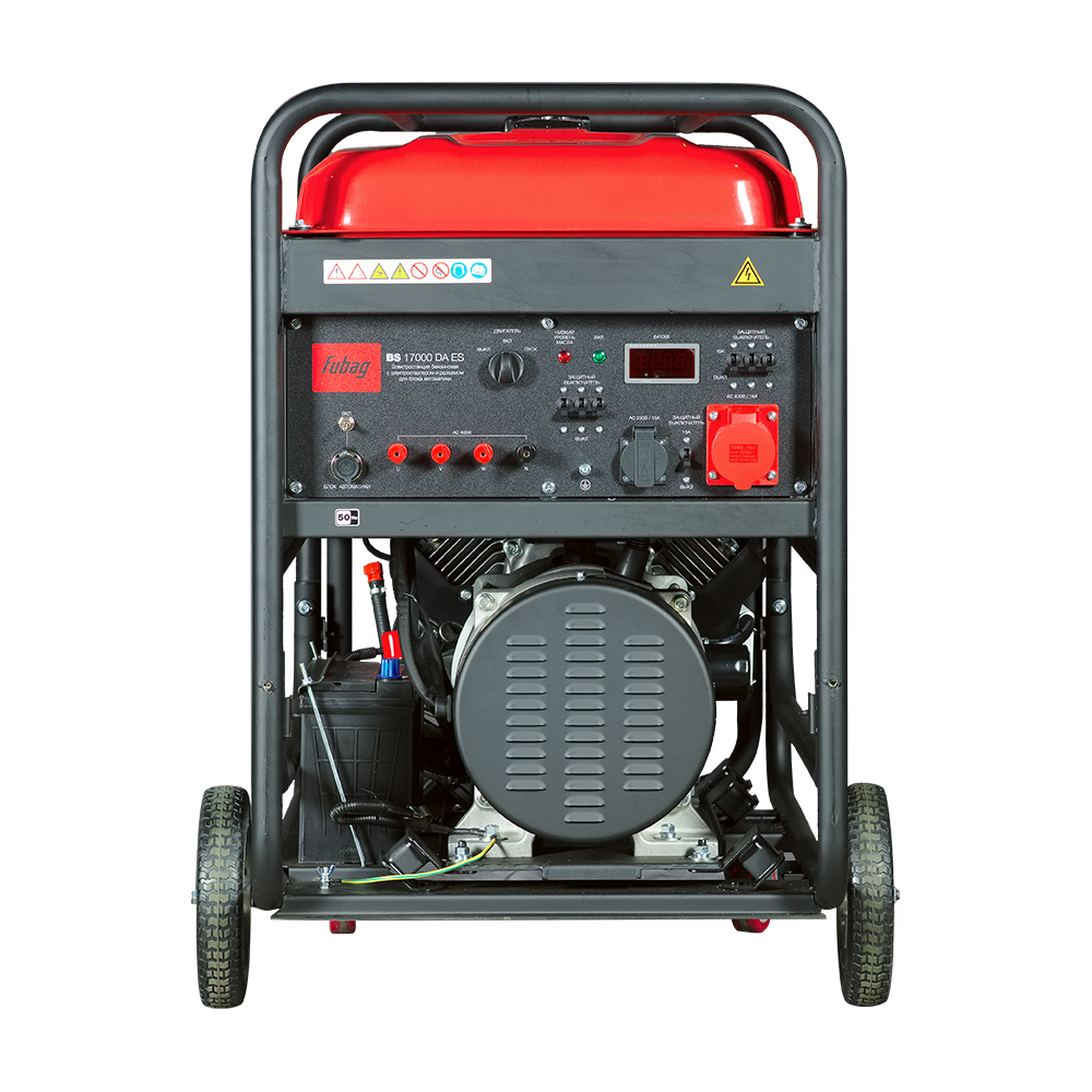 Бензиновый генератор FUBAG BS 17000 DA ES (трехфазный) с электростартером и коннектором автоматики — изображение 3