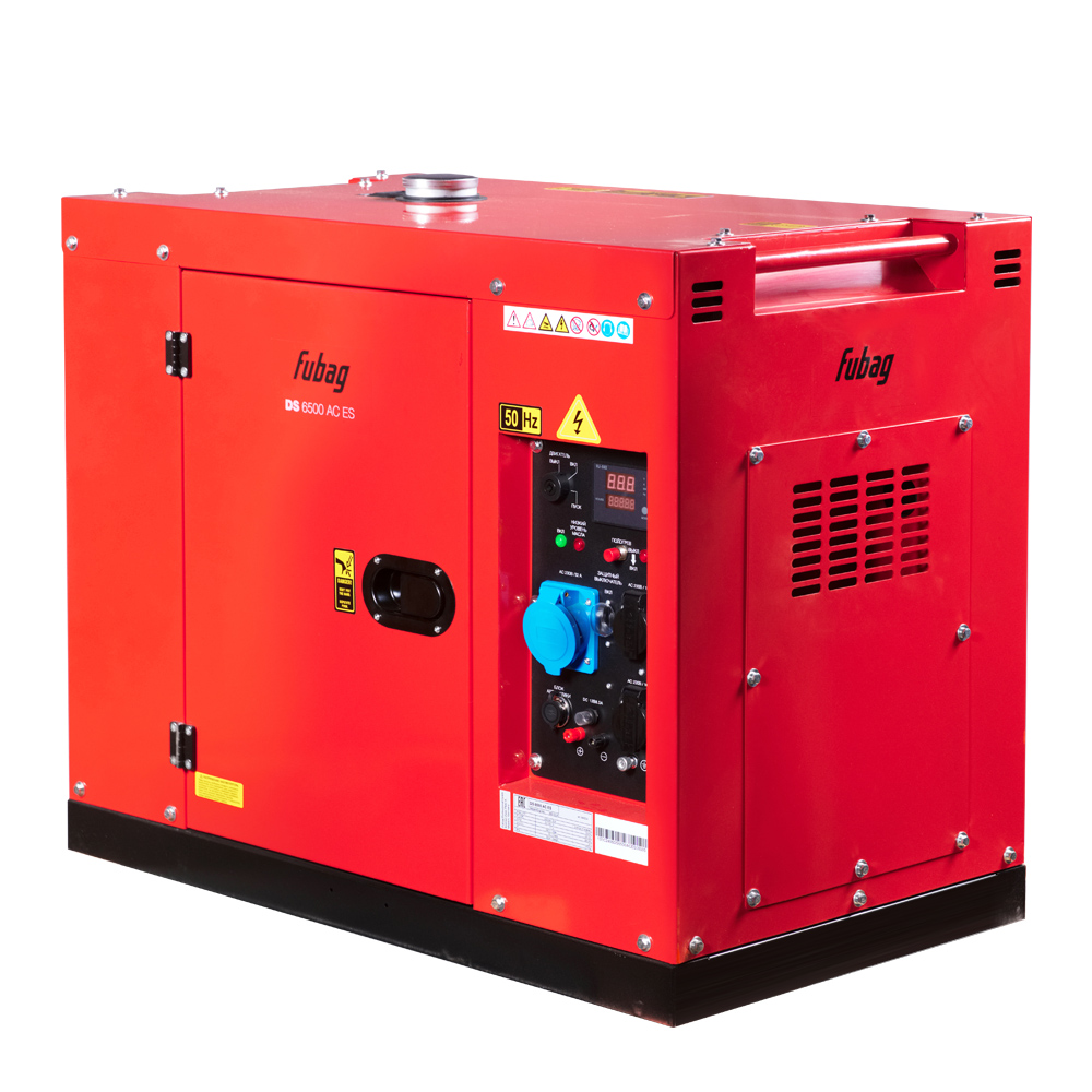 Дизельный генератор FUBAG DS 6500 AC ES с электростартером и коннектором автоматики (кожух) — изображение 4