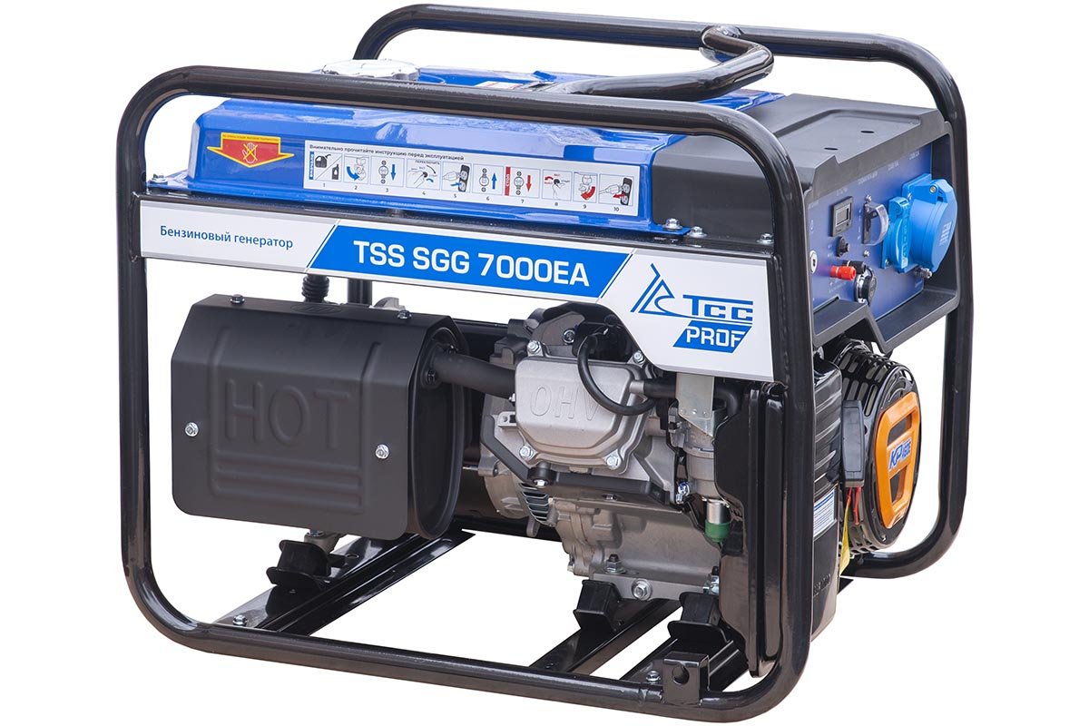 Бензогенератор 7 кВт с АВР ТСС SGG 7000EA 033523