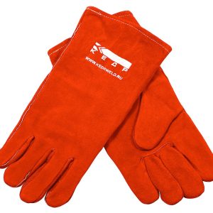 Краги спилковые КЕДР КС-12 КЕВЛАР, (XL), красные