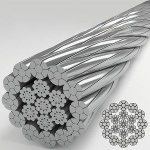 Канат стальной 19x7, 1960 N/mm2, sZ, B, GSMS Korea Конструкция 19х7