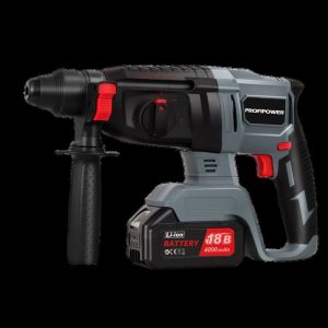 Перфоратор аккумуляторный беcщеточный ProfiPower MKDHR-18V (Li-ion-1шт, 4.0Ач, 1,9Дж, 3 режима, 3 бу