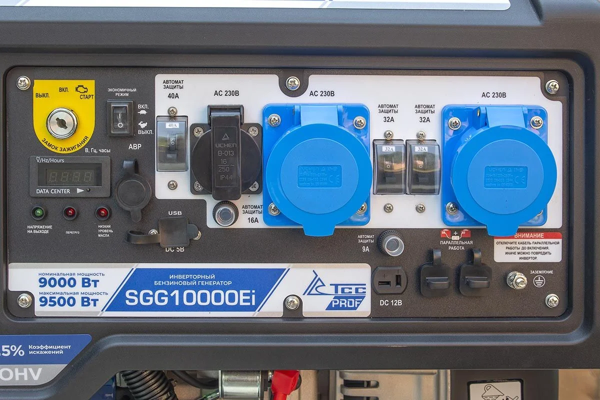 Бензогенератор инверторный ТСС SGG 10000Ei с блоком АВР 111114 — изображение 2