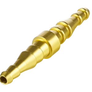 Соединитель прямой для газосварочных рукавов Ø 6/9 - 6/9, алюминий