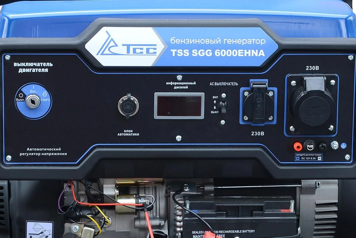 Бензогенератор ТСС SGG 6000EHNA в кожухе 1200 110106 — изображение 6