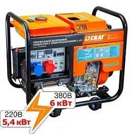 СКАТ УГД-6000ЕТ PROFF (5,4 кВт в режиме 220 В)