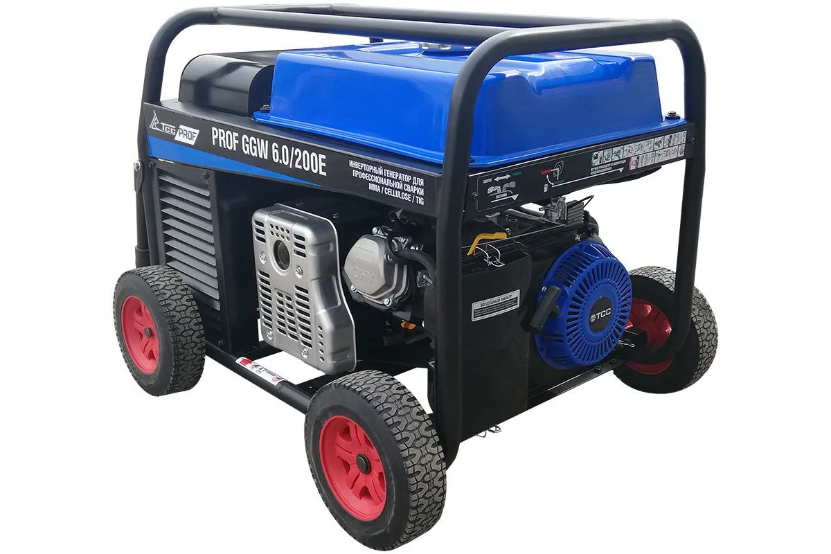 Бензиновый сварочный генератор ТСС PROF GGW 6.0/200E (MMA/TIG/Cellulose) 027656 — изображение 3