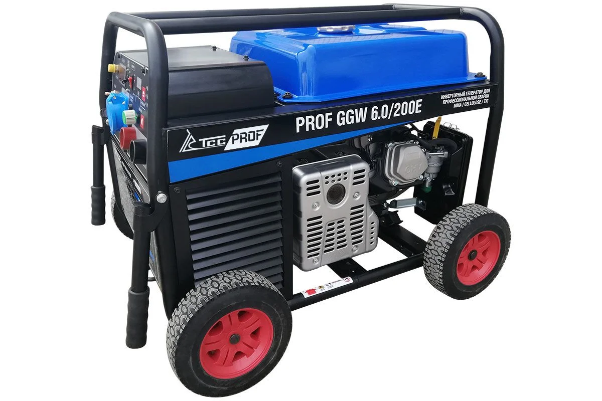 Бензиновый сварочный генератор ТСС PROF GGW 6.0/200E (MMA/TIG/Cellulose) 027656 — изображение 2
