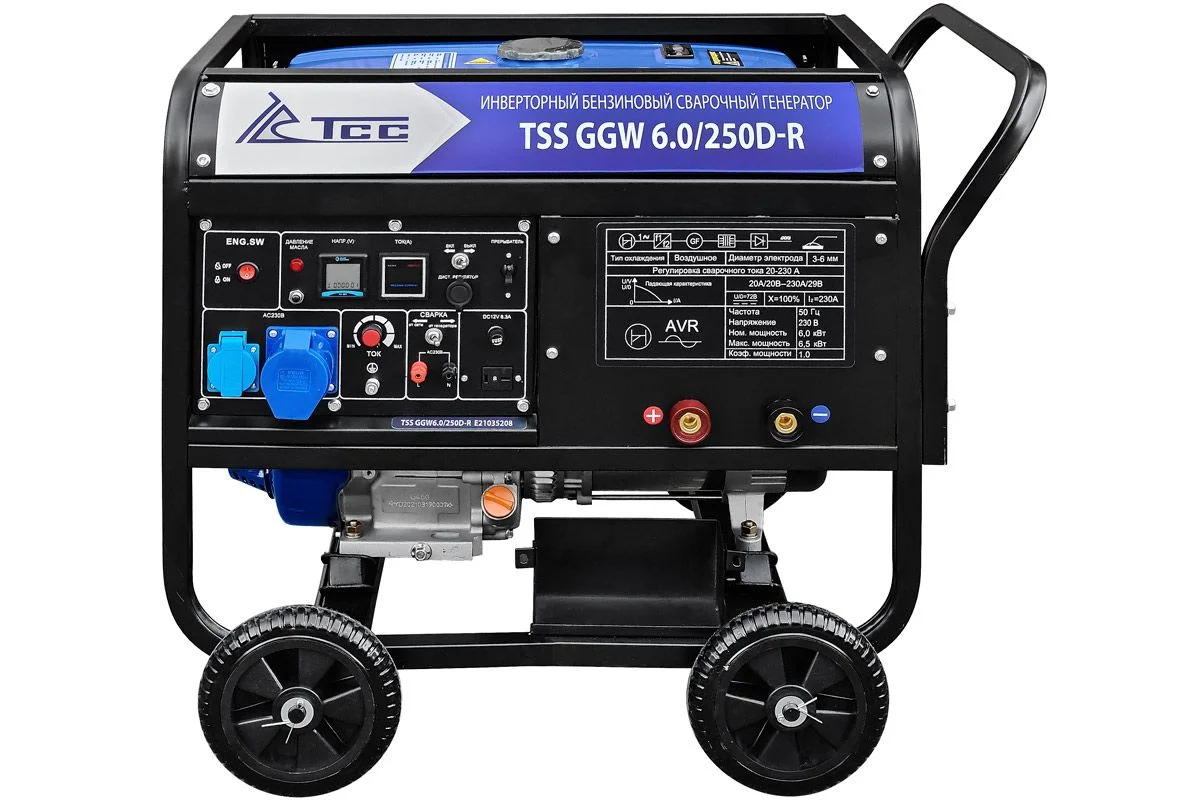 Инверторный бензиновый сварочный генератор ТСС GGW 6.0/250D-R 031170 — изображение 4
