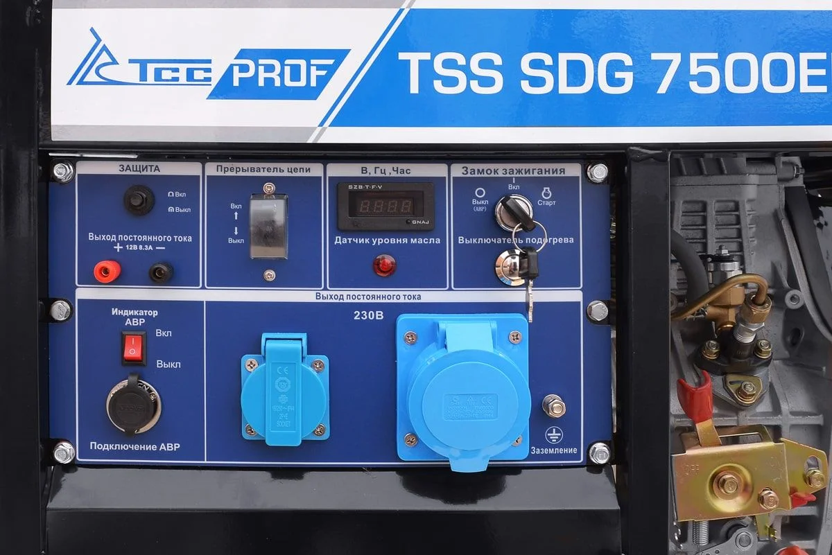 Дизель генератор ТСС SDG 7500EHA 100026 — изображение 5