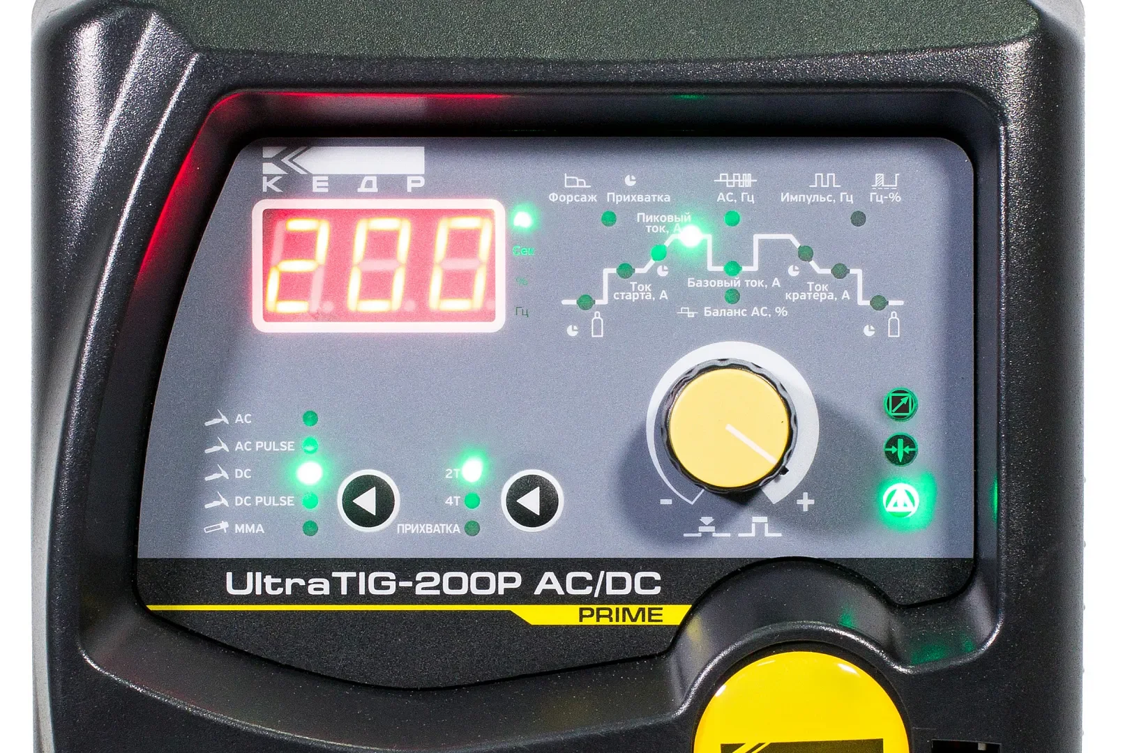 Установка аргонодуговой сварки КЕДР UltraTIG-200P AC/DC (220В, 10-200А) (с возможностью подключения педали) — изображение 2