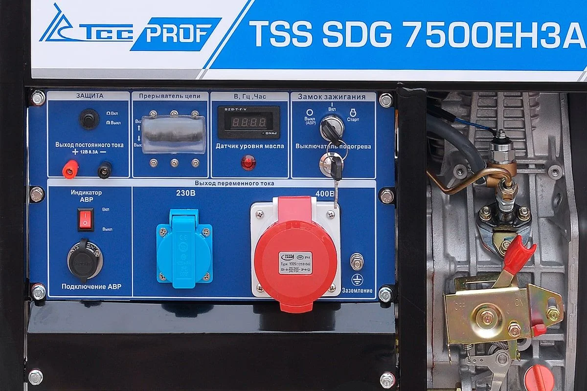 Дизель генератор ТСС SDG 7500EH3A 100027 — изображение 5