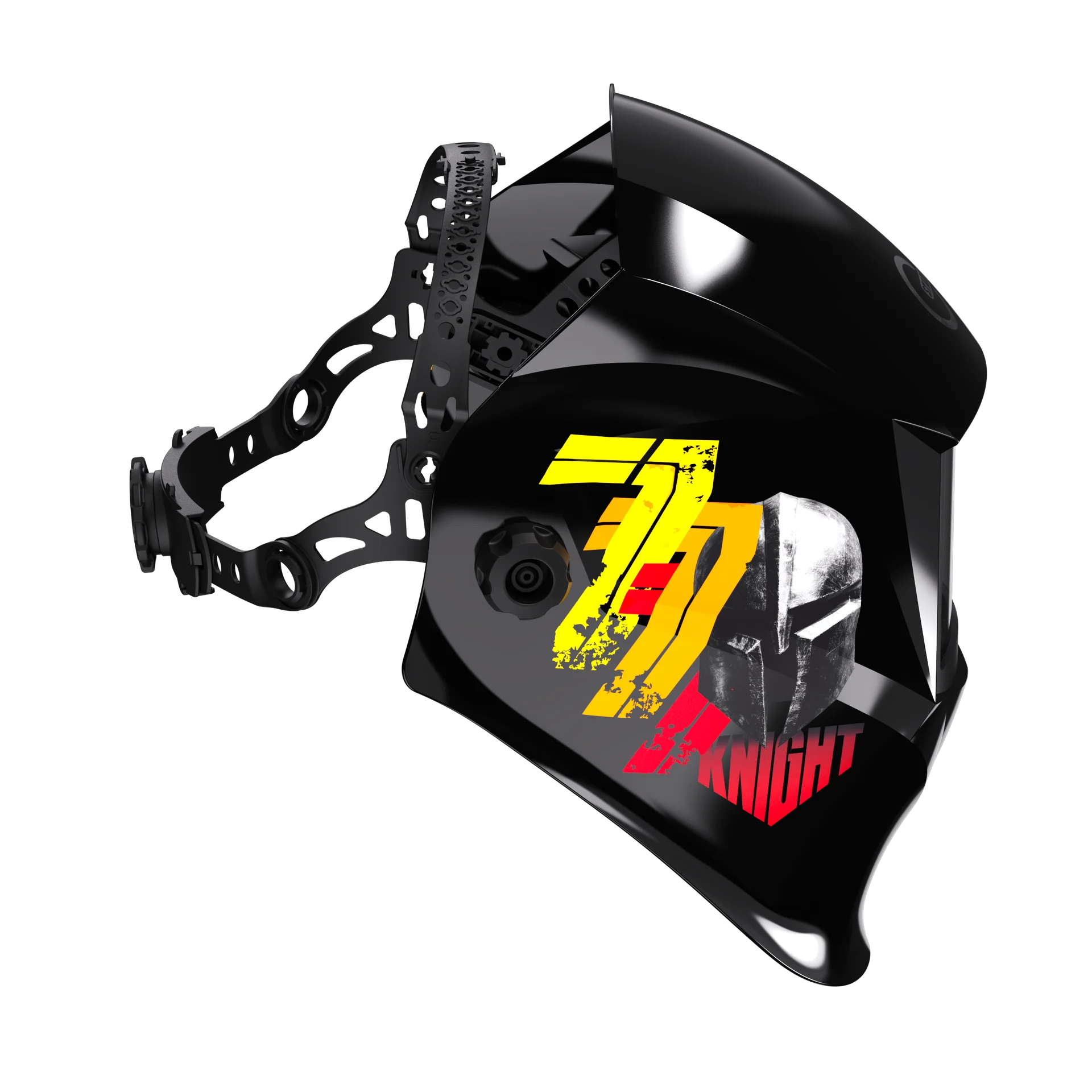 START BLACK MASK АСФ 777 K (с наклейкой KNIGHT) Маска сварщика хамелеон 51ST777KN — изображение 4